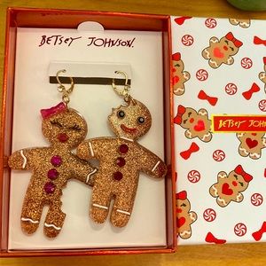 Betsey Johnson Gingerbread Girl Earrings